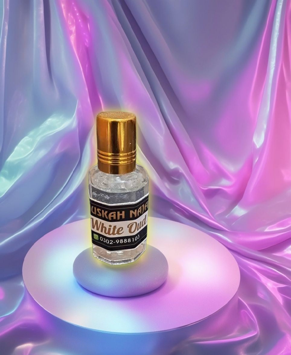 "Pure White Oud 12ml - Luxury in Every Drop"